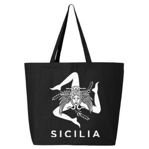 Sicilian Pride Sicilia Sicilian Flag Trinacria 25L Jumbo Tote