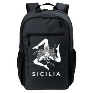 Sicilian Pride Sicilia Sicilian Flag Trinacria Daily Commute Backpack