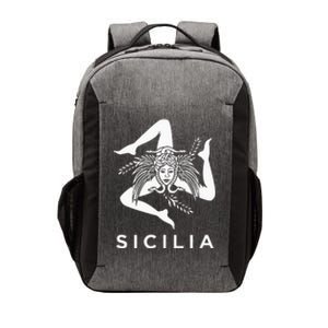 Sicilian Pride Sicilia Sicilian Flag Trinacria Vector Backpack