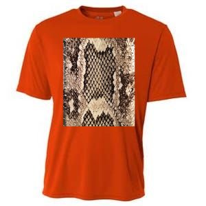 Snakeskin Print Snake Reptile Animal Rattlesnake Cooling Performance Crew T-Shirt