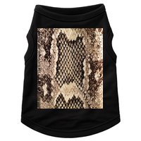 Snakeskin Print Snake Reptile Animal Rattlesnake Doggie Tank