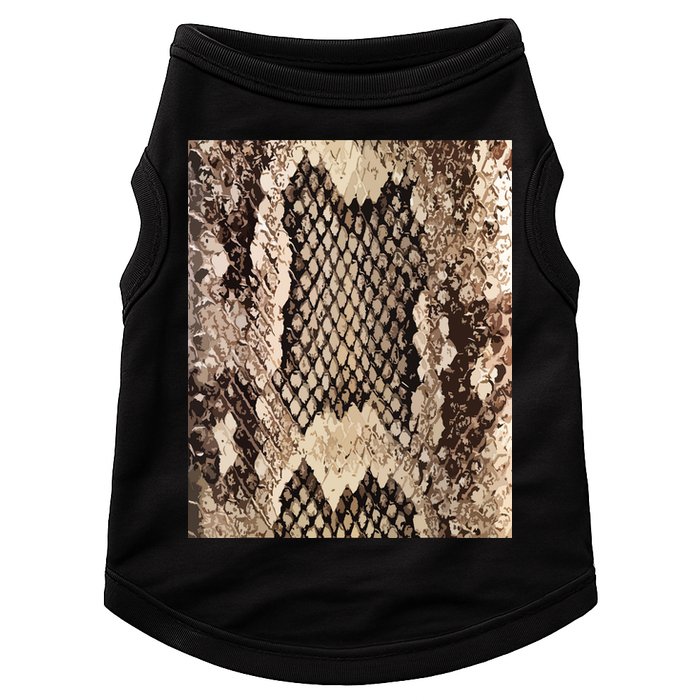 Snakeskin Print Snake Reptile Animal Rattlesnake Doggie Tank
