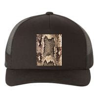 Snakeskin Print Snake Reptile Animal Rattlesnake Yupoong Adult 5-Panel Trucker Hat