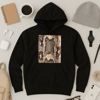 Snakeskin Print Snake Reptile Animal Rattlesnake Hoodie