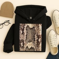 Snakeskin Print Snake Reptile Animal Rattlesnake Hoodie