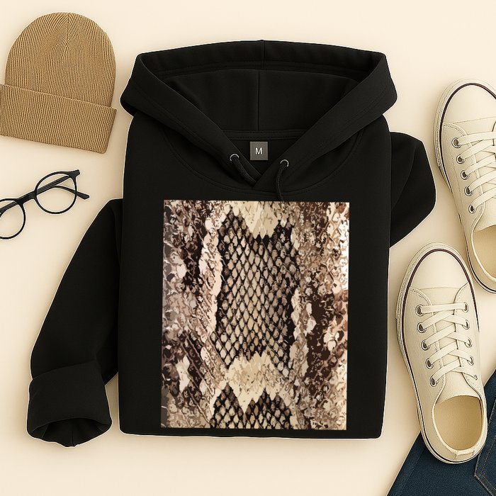 Snakeskin Print Snake Reptile Animal Rattlesnake Hoodie