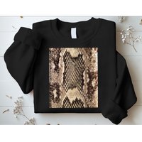 Snakeskin Print Snake Reptile Animal Rattlesnake Sweatshirt