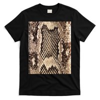Snakeskin Print Snake Reptile Animal Rattlesnake T-Shirt