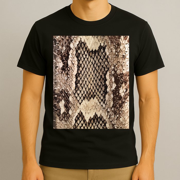 Snakeskin Print Snake Reptile Animal Rattlesnake T-Shirt