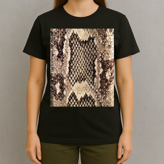 Snakeskin Print Snake Reptile Animal Rattlesnake T-Shirt