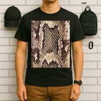 Snakeskin Print Snake Reptile Animal Rattlesnake T-Shirt