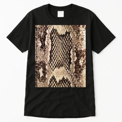 Snakeskin Print Snake Reptile Animal Rattlesnake Tall T-Shirt