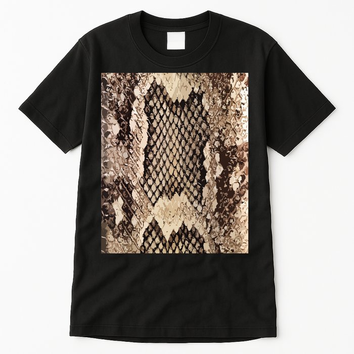 Snakeskin Print Snake Reptile Animal Rattlesnake Tall T-Shirt