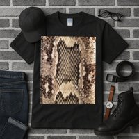 Snakeskin Print Snake Reptile Animal Rattlesnake Tall T-Shirt