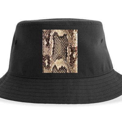 Snakeskin Print Snake Reptile Animal Rattlesnake Sustainable Bucket Hat