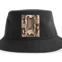 Snakeskin Print Snake Reptile Animal Rattlesnake Sustainable Bucket Hat