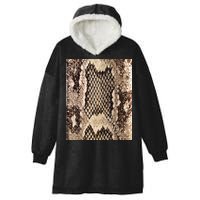 Snakeskin Print Snake Reptile Animal Rattlesnake Hooded Wearable Blanket