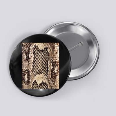 Snakeskin Print Snake Reptile Animal Rattlesnake Button