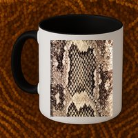 Snakeskin Print Snake Reptile Animal Rattlesnake Mug