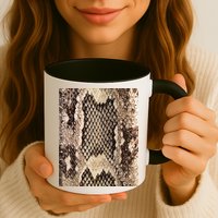 Snakeskin Print Snake Reptile Animal Rattlesnake Mug