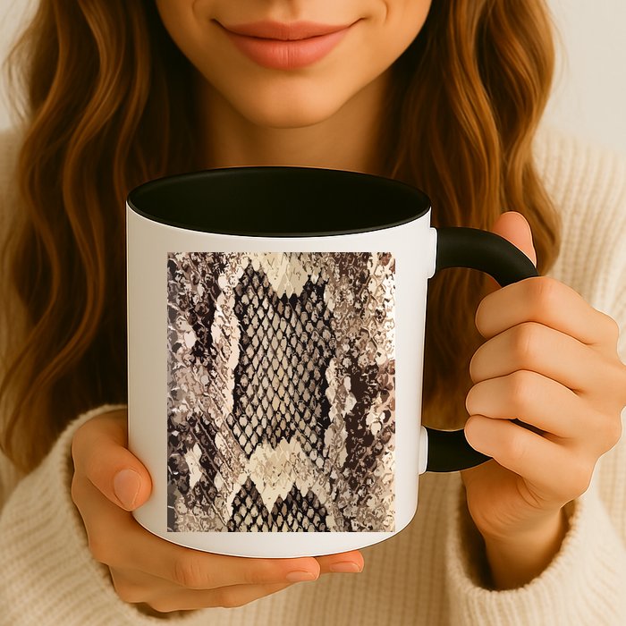 Snakeskin Print Snake Reptile Animal Rattlesnake Mug