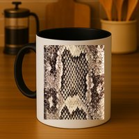 Snakeskin Print Snake Reptile Animal Rattlesnake Mug