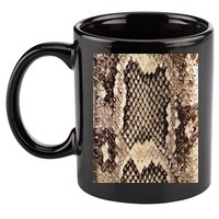 Snakeskin Print Snake Reptile Animal Rattlesnake 11oz C Handle Ceramic Mug