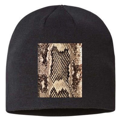 Snakeskin Print Snake Reptile Animal Rattlesnake Sustainable Beanie