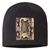 Snakeskin Print Snake Reptile Animal Rattlesnake Sustainable Beanie