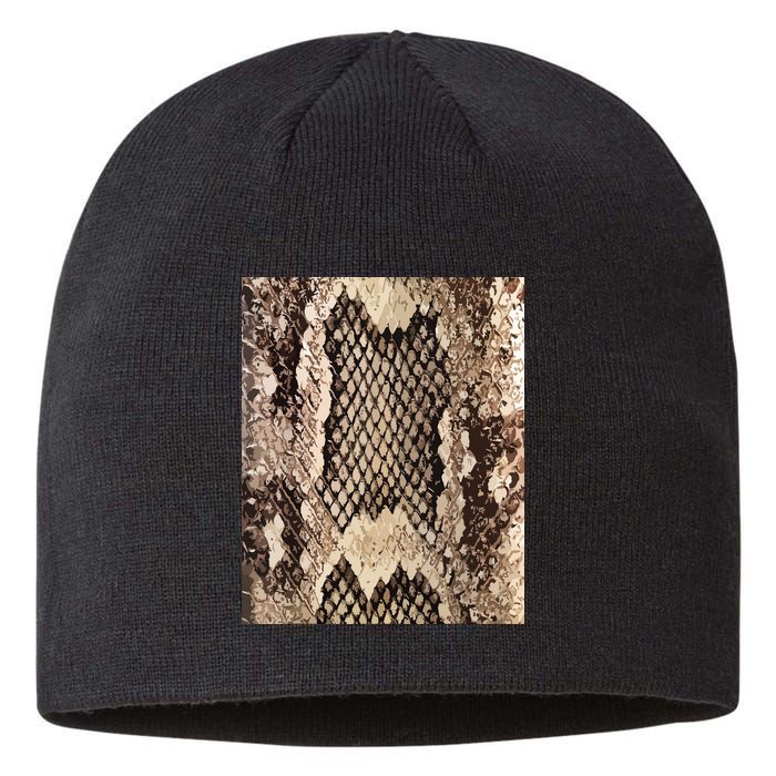 Snakeskin Print Snake Reptile Animal Rattlesnake Sustainable Beanie