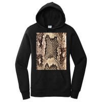 Snakeskin Print Snake Reptile Animal Rattlesnake Women's Pullover Hoodie