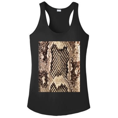 Snakeskin Print Snake Reptile Animal Rattlesnake Ladies PosiCharge Competitor Racerback Tank