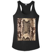 Snakeskin Print Snake Reptile Animal Rattlesnake Ladies PosiCharge Competitor Racerback Tank
