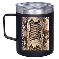 Snakeskin Print Snake Reptile Animal Rattlesnake 12oz Stainless Steel Coffee Mug