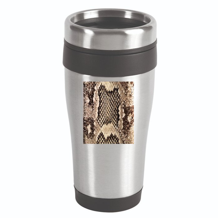 Snakeskin Print Snake Reptile Animal Rattlesnake 16oz Travel Tumbler