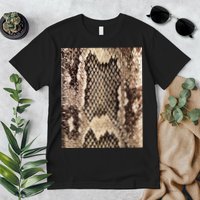 Snakeskin Print Snake Reptile Animal Rattlesnake Premium T-Shirt