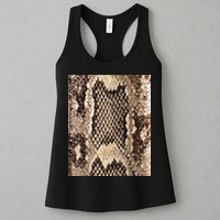 Snakeskin Print Snake Reptile Animal Rattlesnake Womens Tank Top