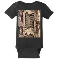 Snakeskin Print Snake Reptile Animal Rattlesnake Baby Bodysuit
