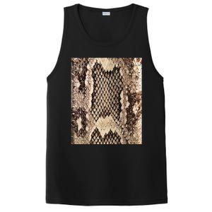 Snakeskin Print Snake Reptile Animal Rattlesnake PosiCharge Competitor Tank