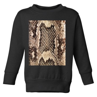 Snakeskin Print Snake Reptile Animal Rattlesnake Toddler Sweatshirt
