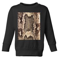 Snakeskin Print Snake Reptile Animal Rattlesnake Toddler Sweatshirt