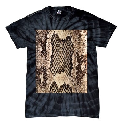 Snakeskin Print Snake Reptile Animal Rattlesnake Tie-Dye T-Shirt