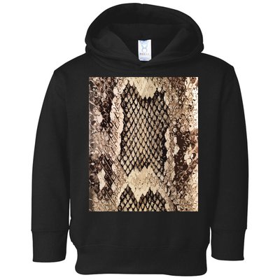 Snakeskin Print Snake Reptile Animal Rattlesnake Toddler Hoodie