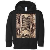 Snakeskin Print Snake Reptile Animal Rattlesnake Toddler Hoodie