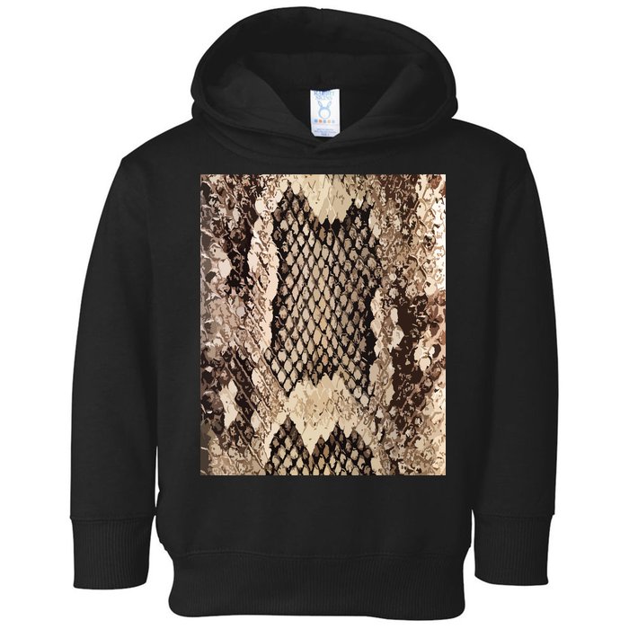 Snakeskin Print Snake Reptile Animal Rattlesnake Toddler Hoodie
