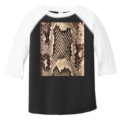 Snakeskin Print Snake Reptile Animal Rattlesnake Toddler Fine Jersey T-Shirt
