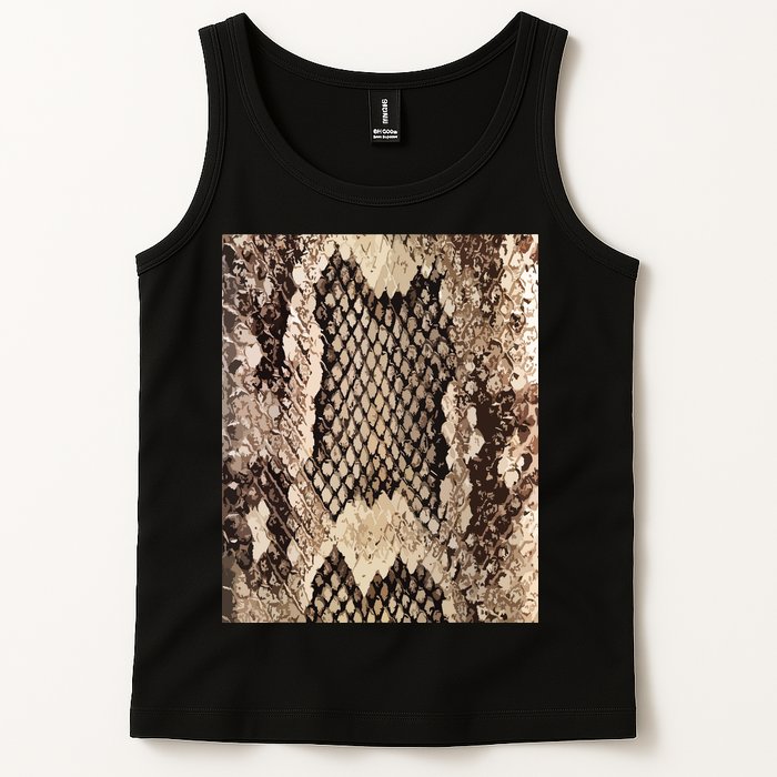 Snakeskin Print Snake Reptile Animal Rattlesnake Tank Top
