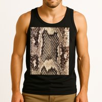 Snakeskin Print Snake Reptile Animal Rattlesnake Tank Top