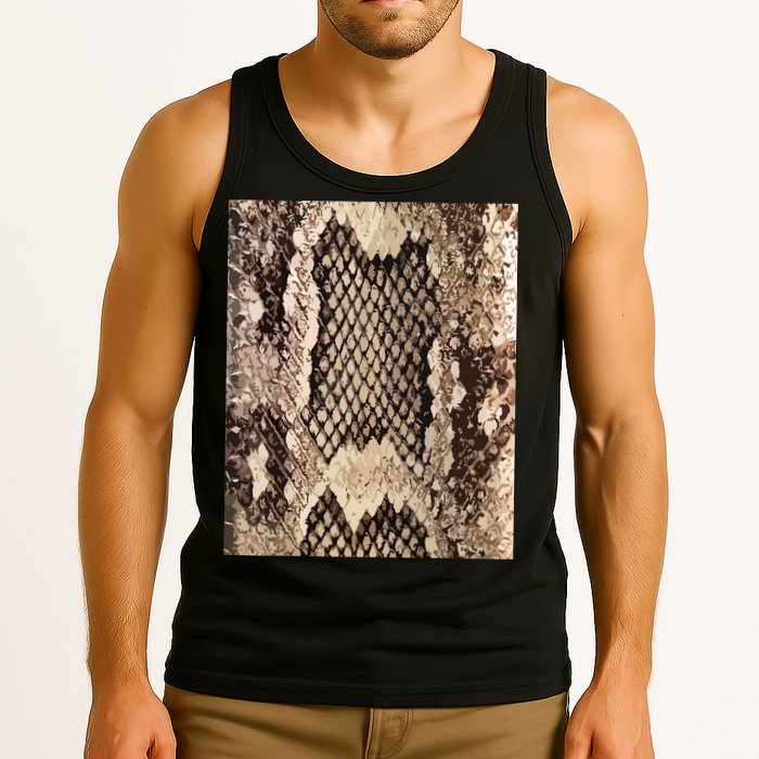 Snakeskin Print Snake Reptile Animal Rattlesnake Tank Top