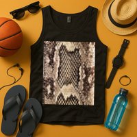 Snakeskin Print Snake Reptile Animal Rattlesnake Tank Top